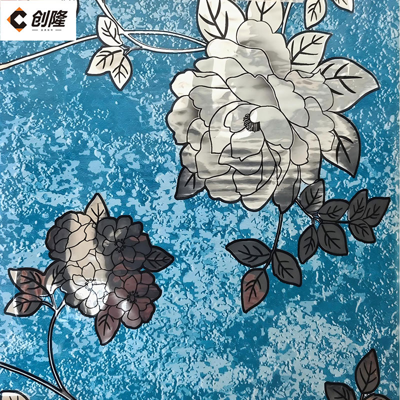 Металлизированная цветочная пленка (6)